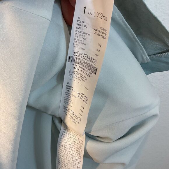 Anthropologie 0’2nd ladies leather tunic vest 4 blue tunic capsule  minimalist - Picture 6 of 15